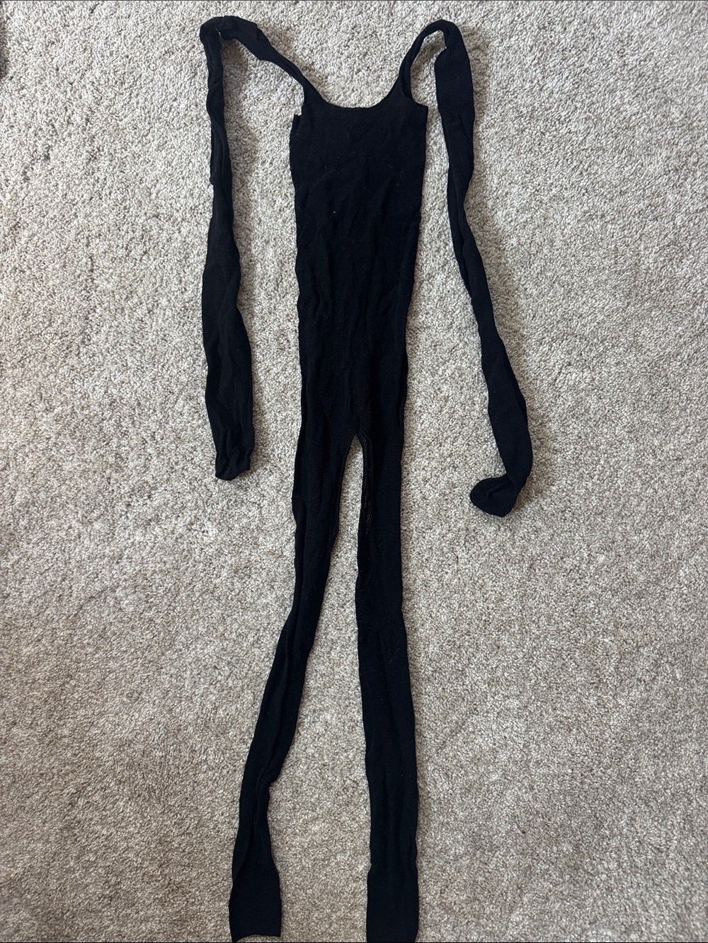 Entire body fishnet Black Bodysuit